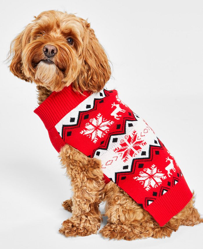 Macy's dog sweater hotsell