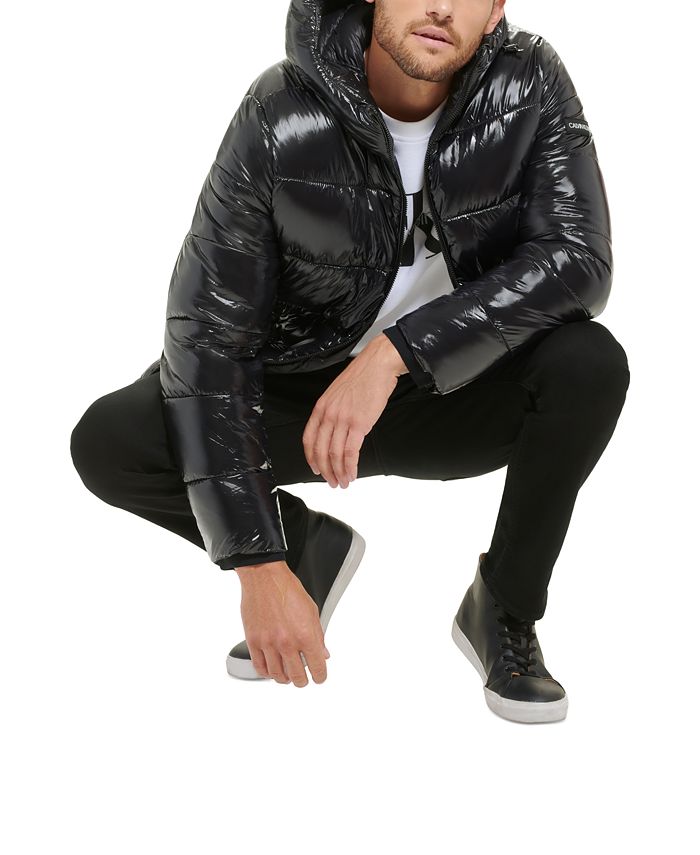 mens shine puffer jacket
