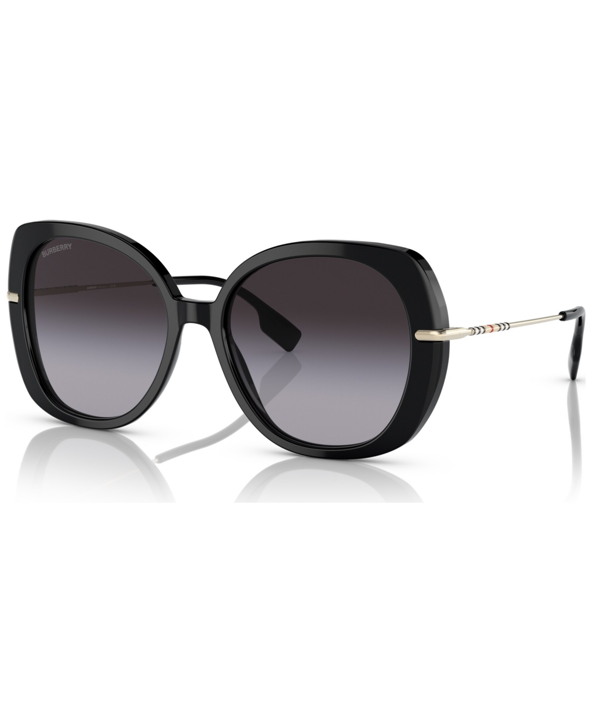 Shop Burberry Women's Eugenie Sunglasses, Be4374 In Black