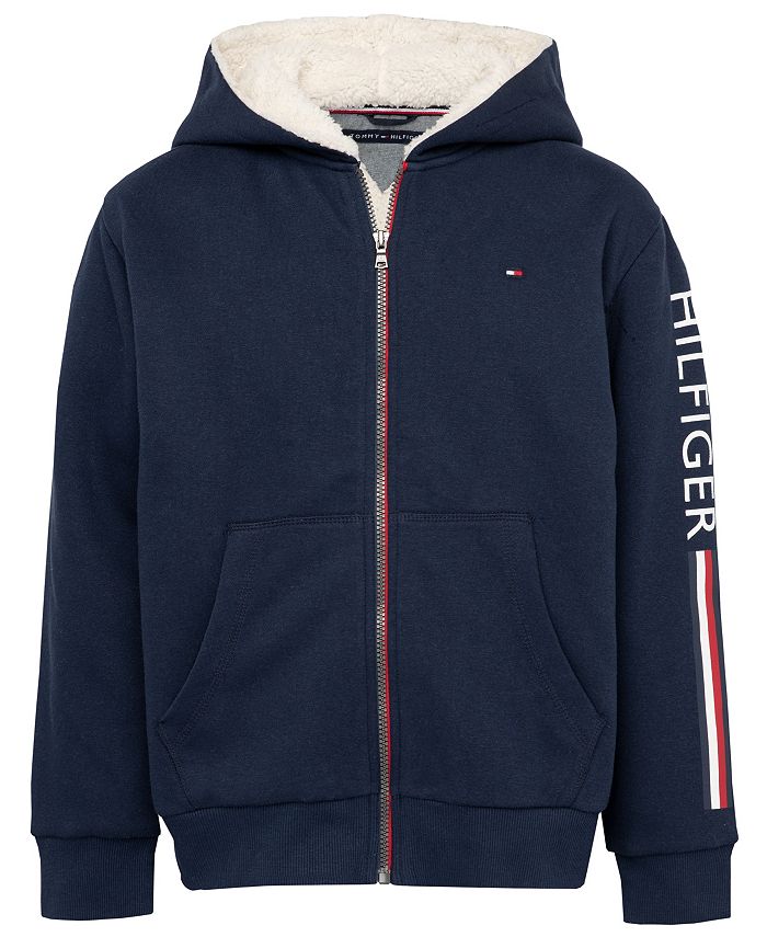 Tommy hilfiger logo signature stripe hoodie online