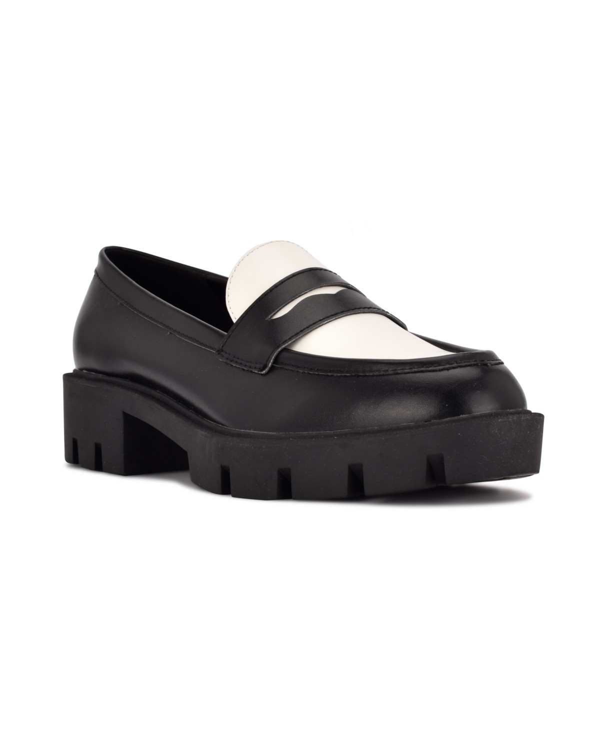 Женские Nine West Women's Maibel Lug Sole Penny Loafers — фото 1