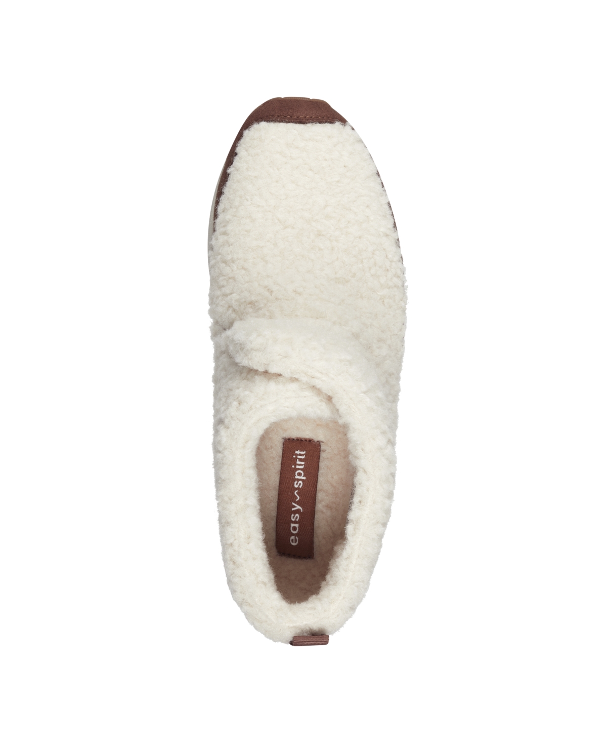 Easy Spirit Women's Trippin Cozy Ankle Booties - Chestnut - Faux Fur, Text