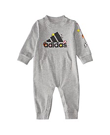 Baby Boys Long Sleeve Graphic Coveralls
