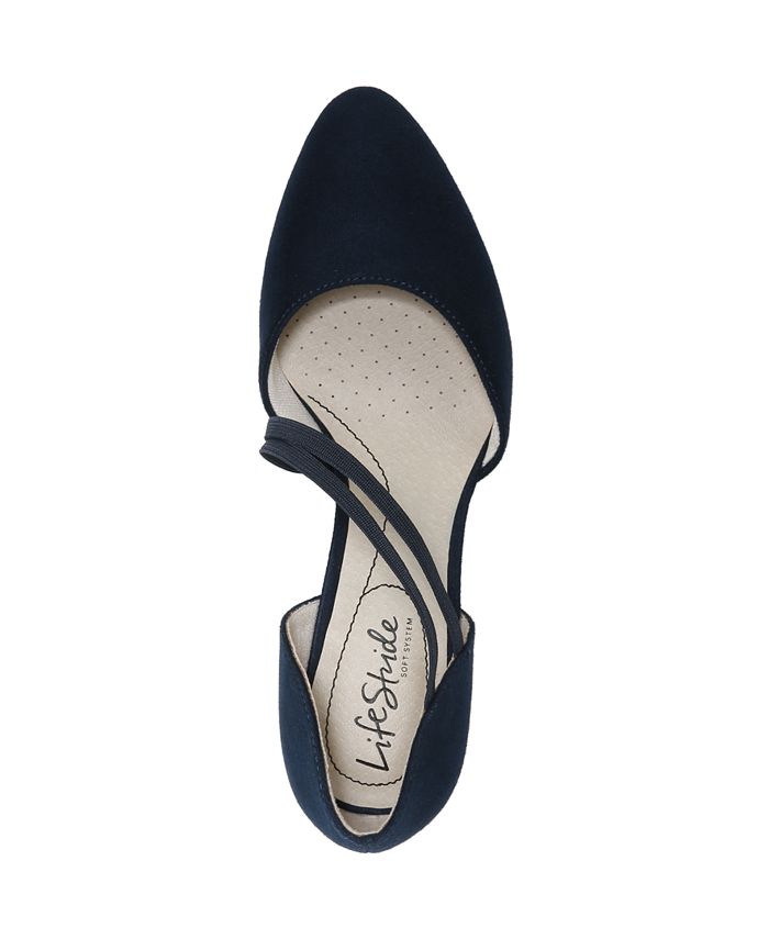 lifestride navy pumps