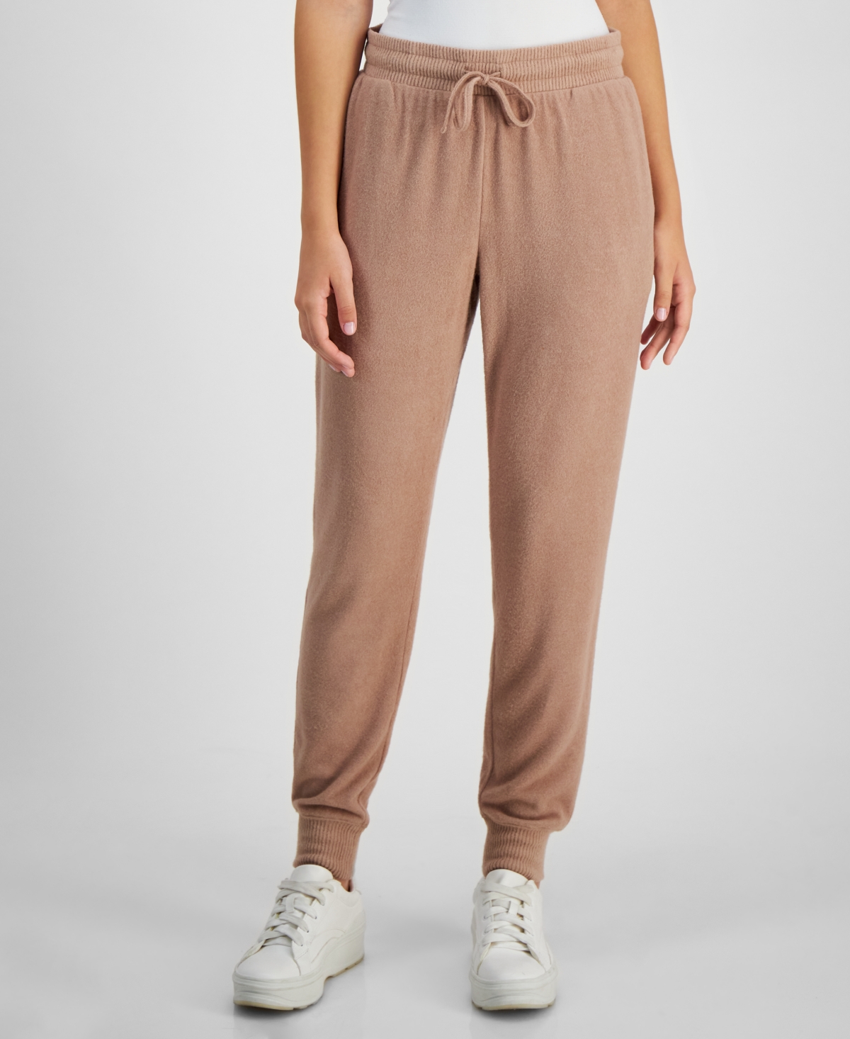 Hippie Rose Juniors Cozy High Rise Drawstring Waist Jogger Pants Smart Closet