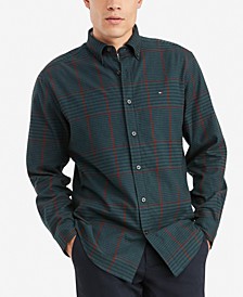 Men's Plaid Long Sleeve Classic-fit Shirt