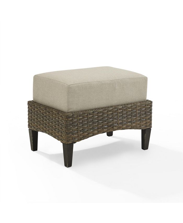 Crosley Rockport Outdoor Wicker Ottoman Macy's