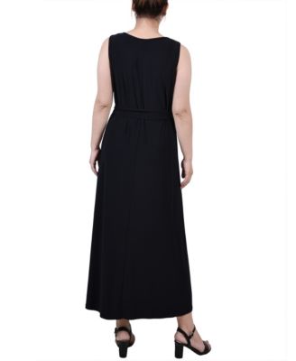 Petite Ankle Length Sleeveless Dress