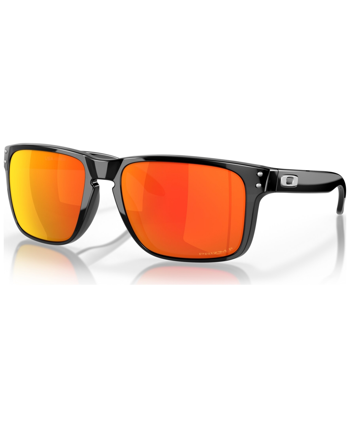 Shop Oakley Polarized Prizm Sunglasses, Oo9417 Holbrook Xl In Prizm Ruby,black Ink