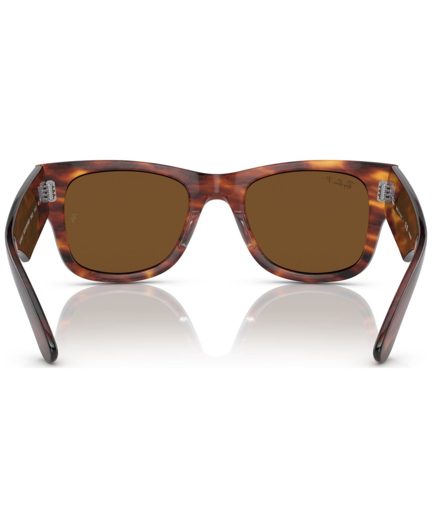 Mega Wayfarer 52 Unisex Polarized Low Bridge Fit Sunglasses