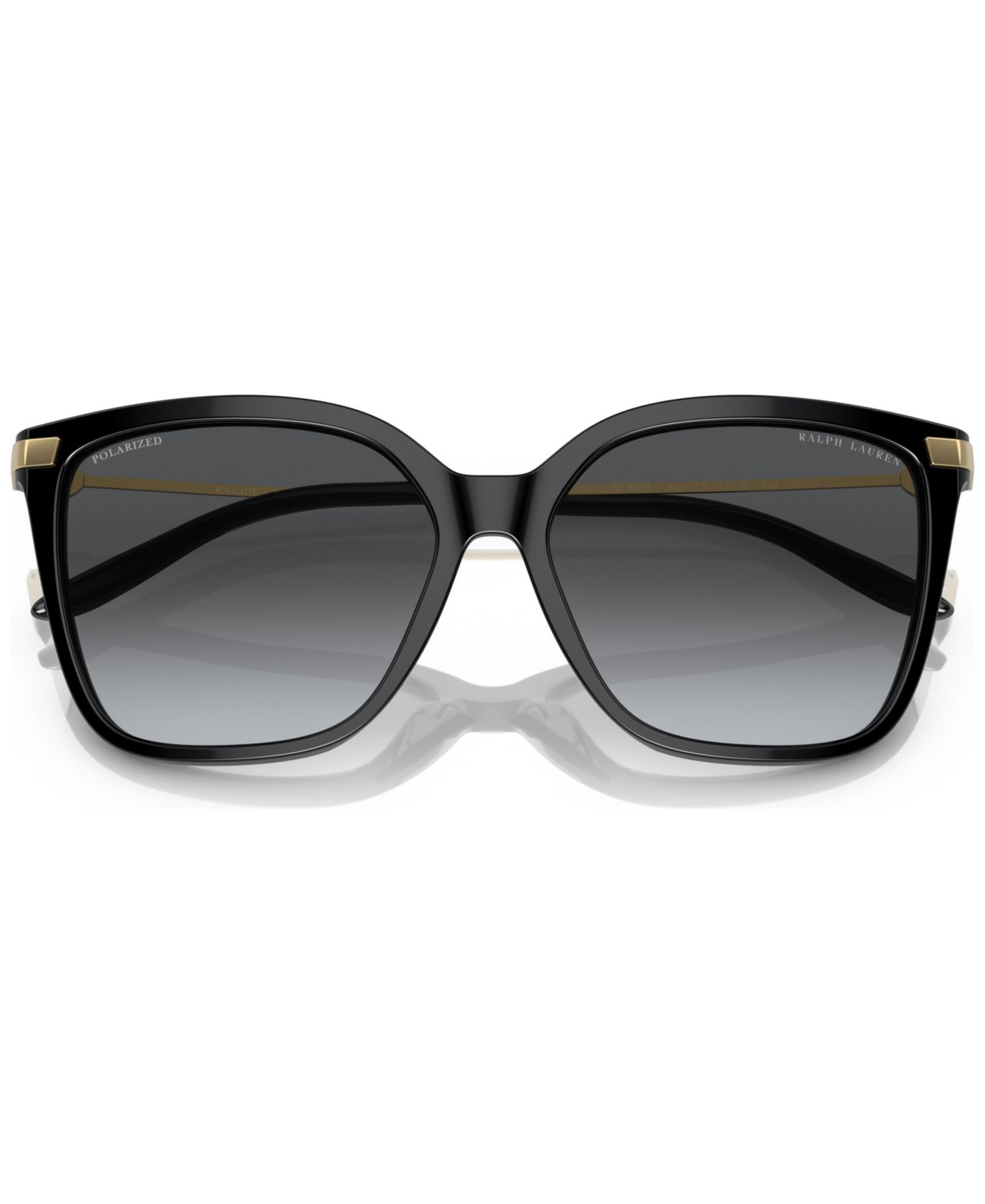 Женские солнцезащитные очки Ralph Lauren Polarized, RL820957-YP, цвет: Блестящий чёрный — фото 5