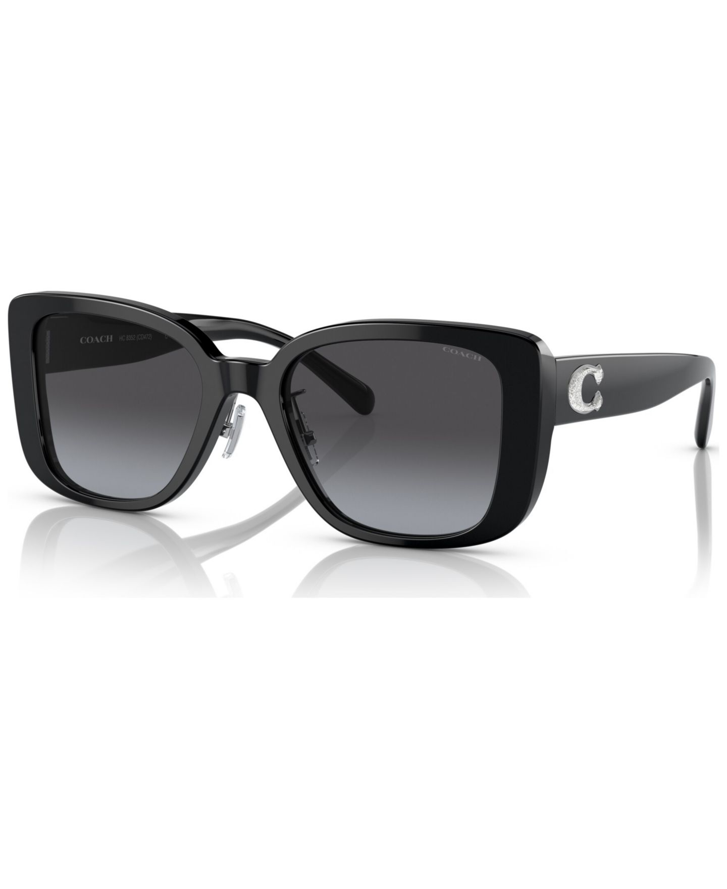 Женские солнцезащитные очки COACH Sunglasses, HC8352, цвет: Чёрный — фото 1