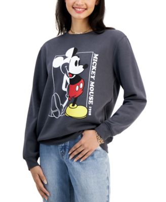 Disney - Juniors' Mickey Mouse Graphic Sweatshirt