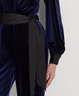 ralph lauren velvet jumpsuit