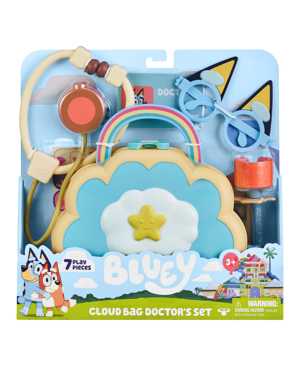 Shop Bluey Cloud Doctor Bag Set Series 7 In Multi Color