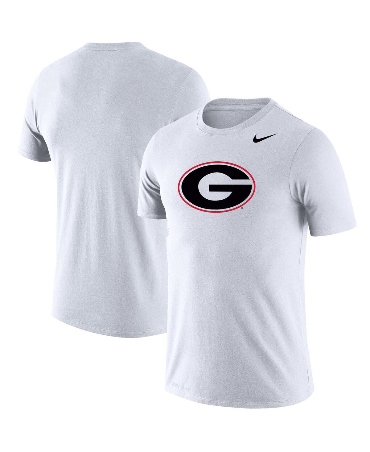 Men's Nike White Georgia Bulldogs School Logo Legend Performance T-shirt