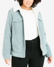 Macys plus sales size jean jacket