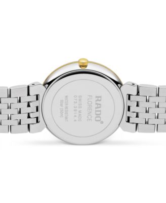 Women's Swiss Florence Classic Diamond Accent Two Tone Stainless Steel Bracelet Watch 38mm