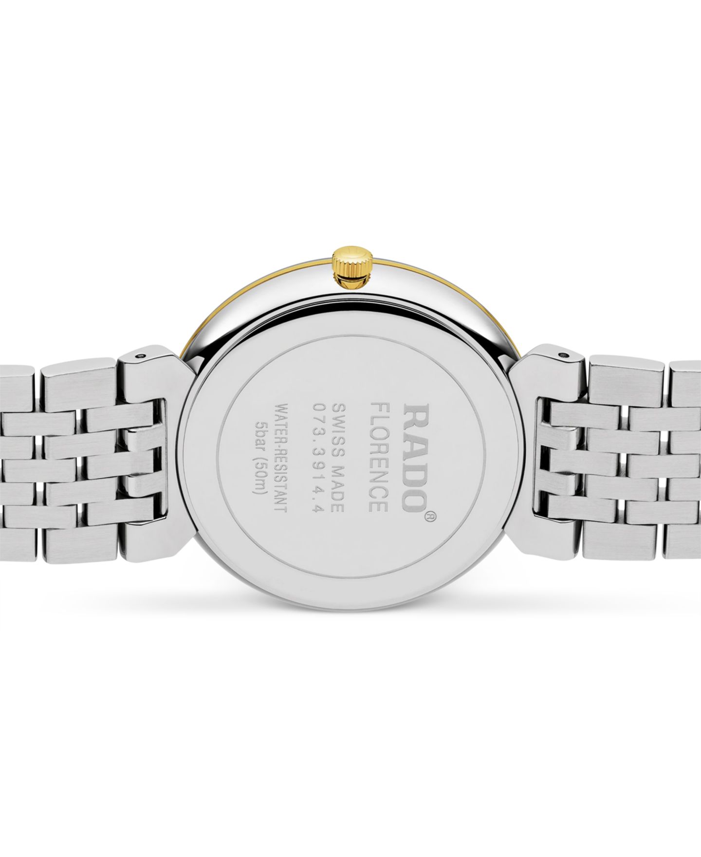 Женские часы Rado Swiss Florence Classic Diamond Accent Two Tone Stainless Steel Bracelet Watch 38mm — фото 2