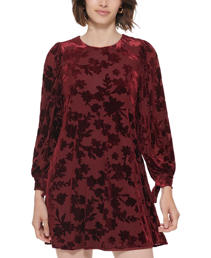 Velvet trapeze shop dress