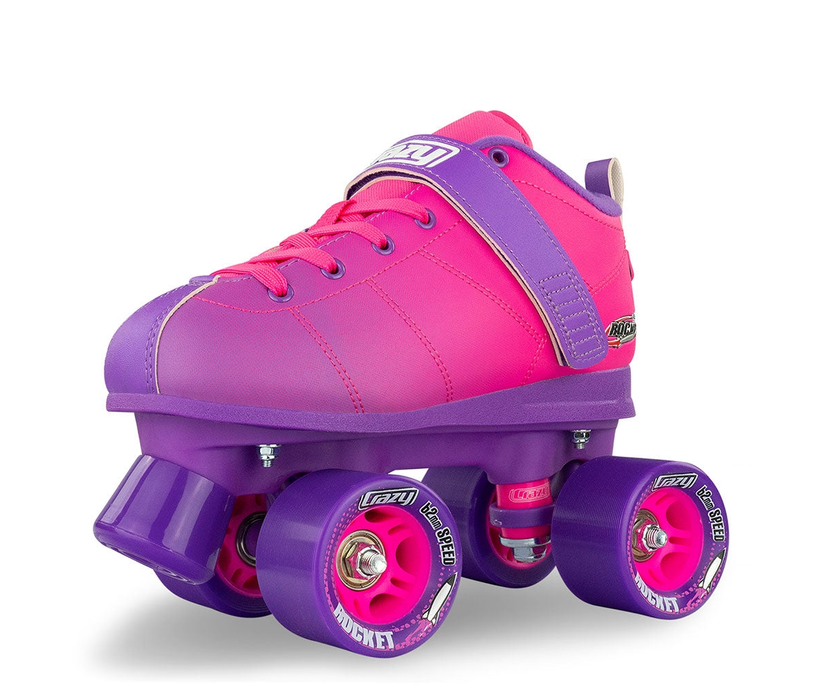 Rocket Roller Skates - Women's Quad Skates - Pink/purple