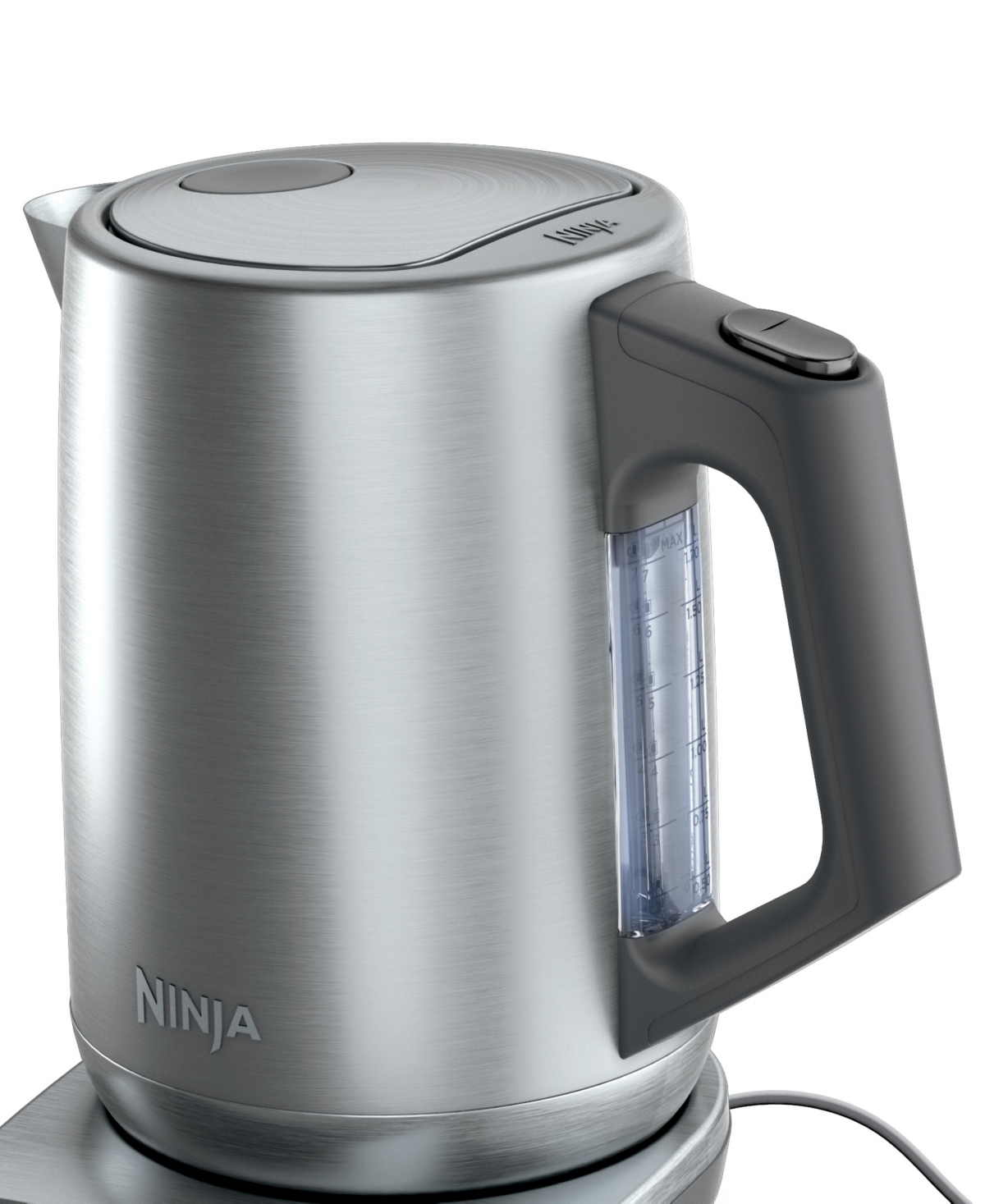 Ninja Precision Temperature 7-cup Electric Kettle, Kt200 In Stainless Steel,cool Gray