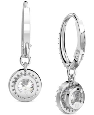 Silver-Tone Constella Crystal Drop Earrings