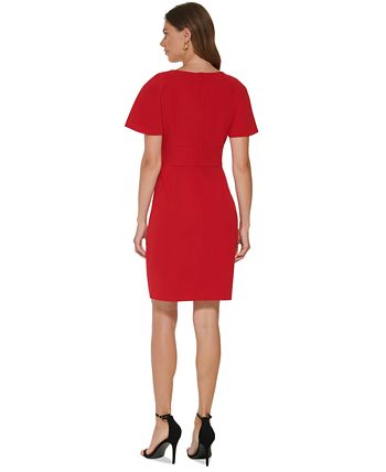 DKNY Cape-Sleeve Sheath Dress & Reviews - Dresses - Women - Macy's