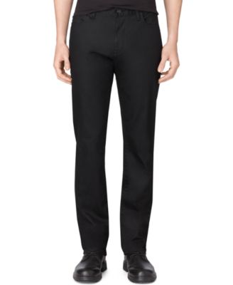 Calvin Klein - Stretch Black Slim-Straight Fit Jeans