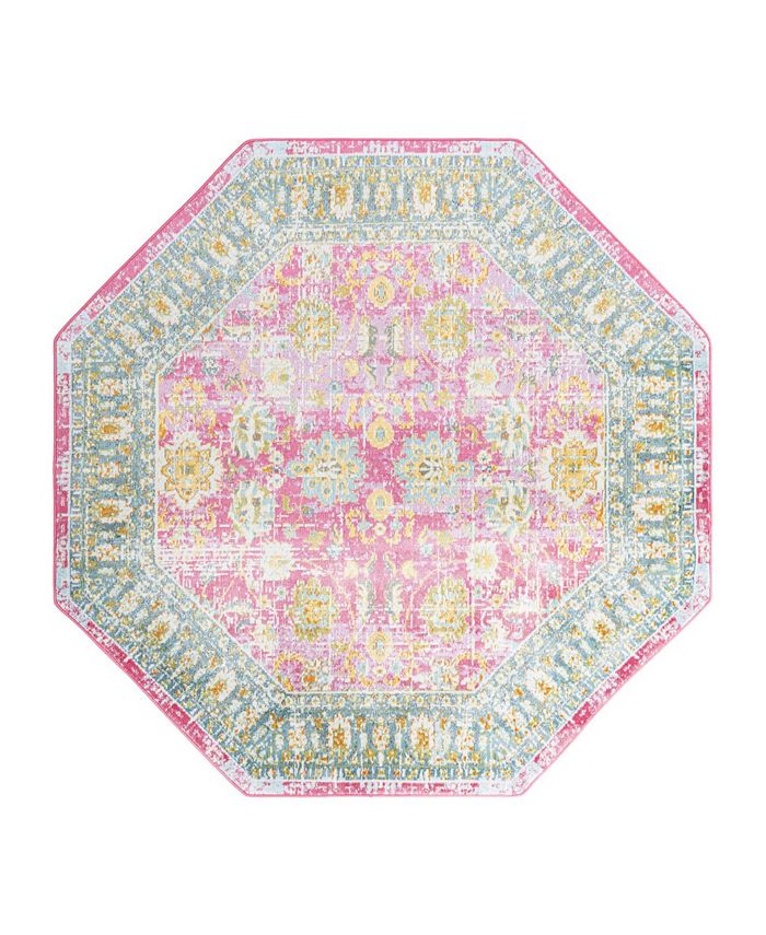 Bayshore Home Virtue VTE-06 6' x 6' Octagon Area Rug - Macy's