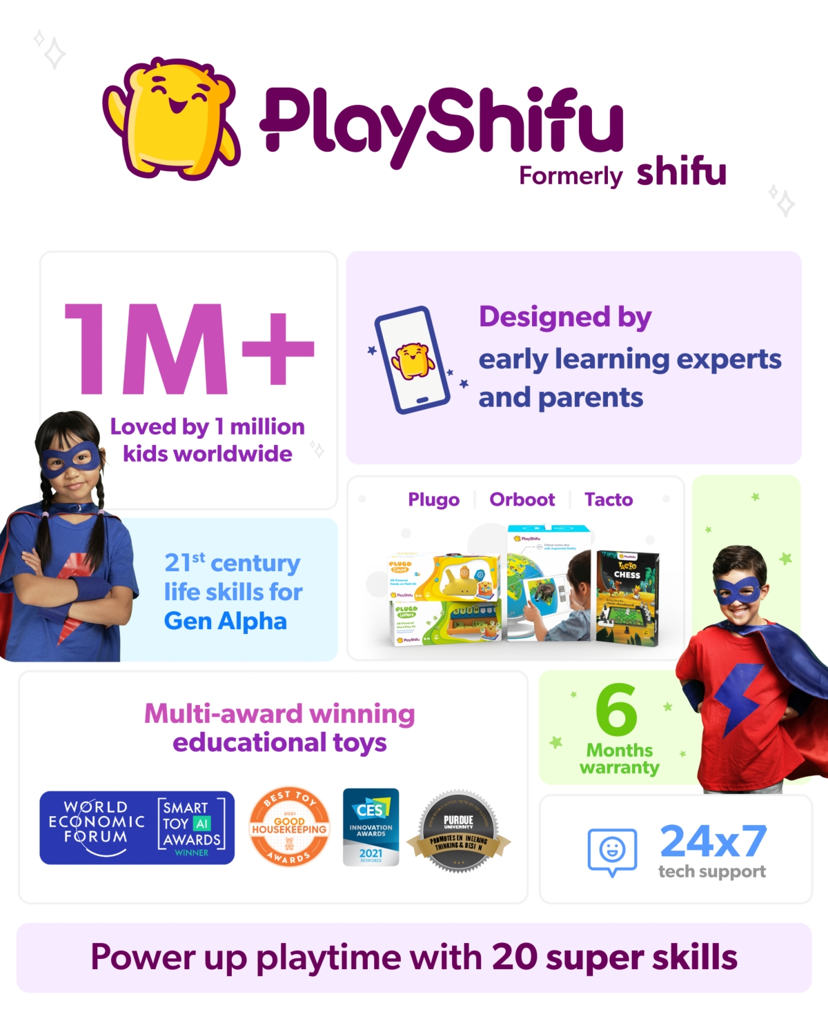 Playshifu Plugo Stem Wiz Pack With Letters, Link And Count In Open Misce