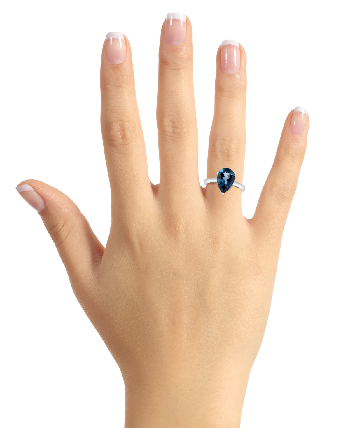 Macy's(3-5/8 ct. t.w.) Ring in 14K White Gold - London Blue Topaz