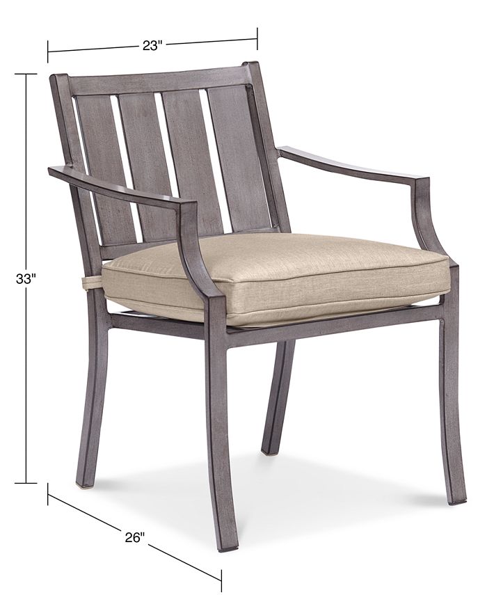 Agio Set of 2 Wayland Outdoor Dining Chairs, Created for Macy's Macy's
