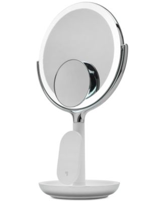 SpaStudio Vanity 8-inch Mirror with Built-In Qi Wireless Phone Charger, 5X and 10X Magnification