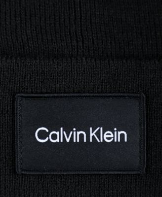 Men's Woven Logo Patch Beanie
