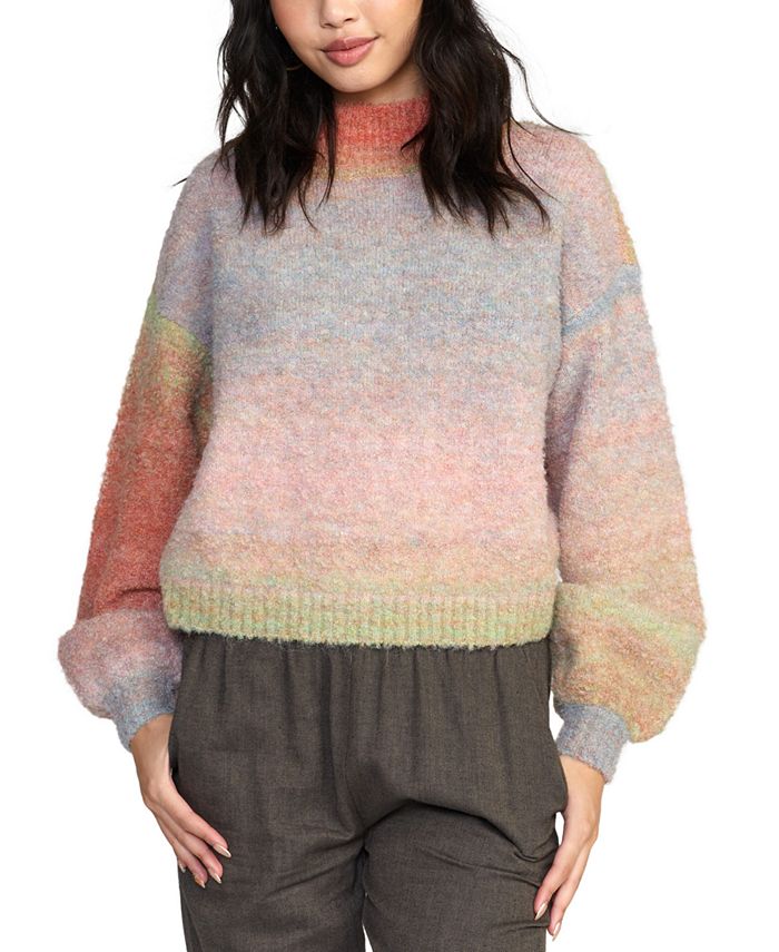 Rainbow sales mock neck