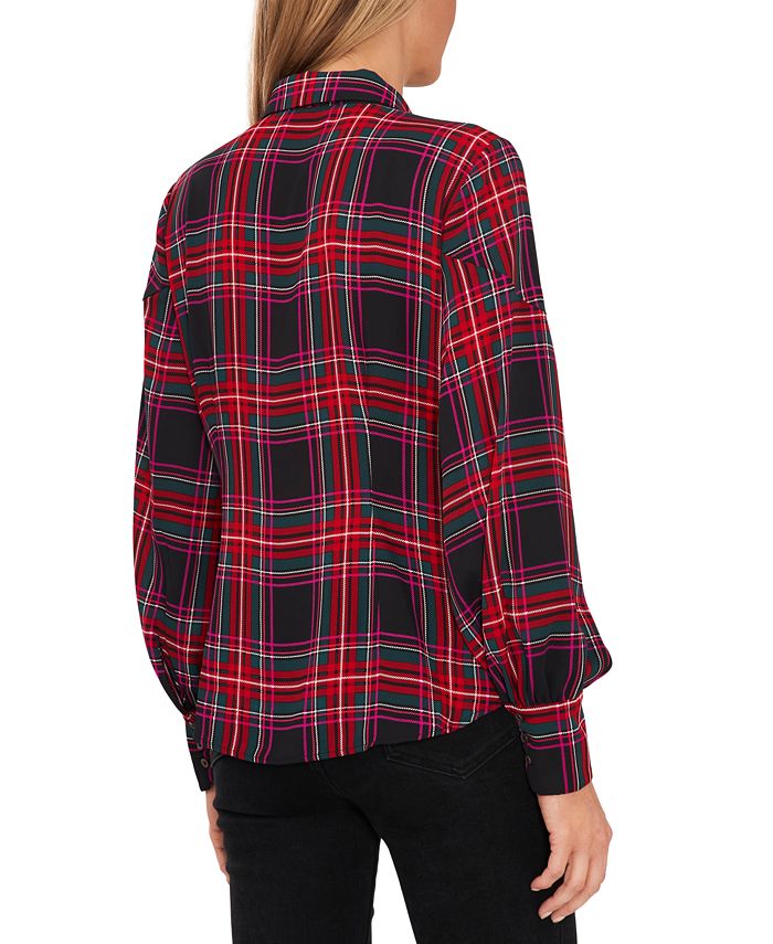 Chemise Boutonnée Rock & Republic – Femme – Longues Manches, à Carreaux – Taille XS