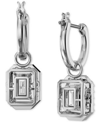 Silver-Tone Millenia Crystal Drop Earrings