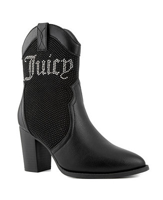 Juicy Couture Women's Tamra Embellished Western Boots & Reviews - Boots - Shoes - Macy's