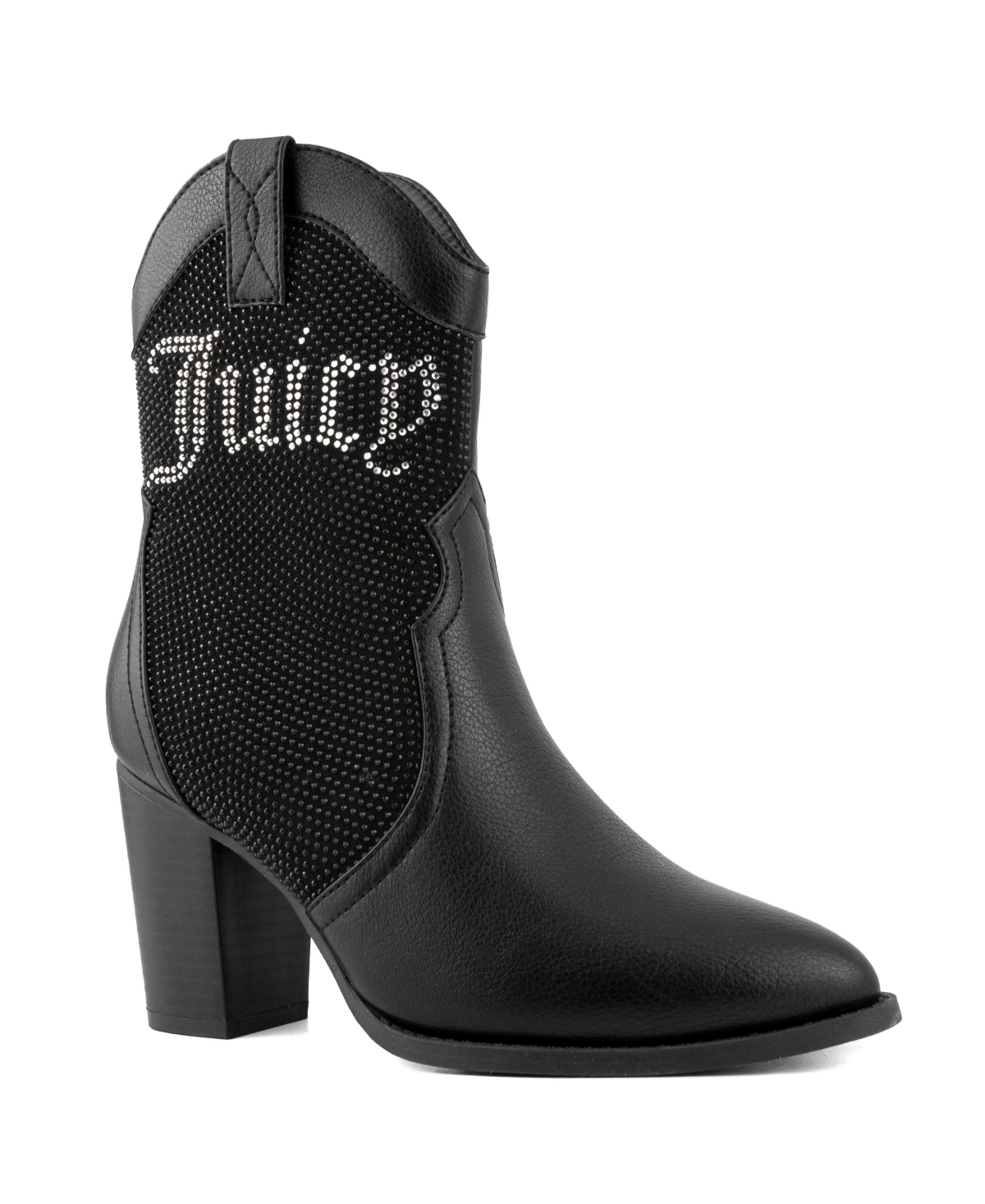 Juicy Couture Women's Tamra Embellished Western Boots In Black