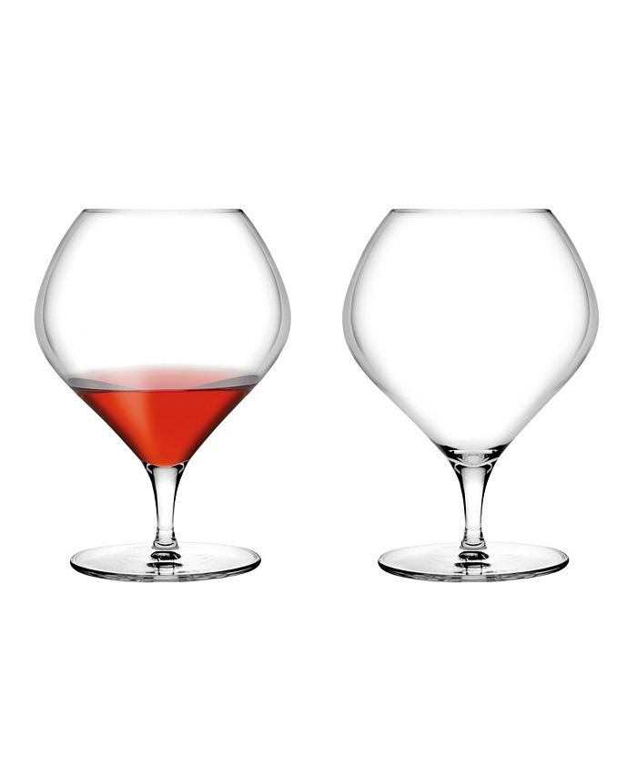 NUDE Fantasy Set of 2 Lead Free Crystal Cocktail Glasses