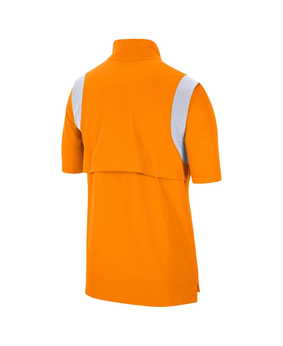 Shop Nike Men's  Tennessee Orange Tennessee Volunteers Coach Short Sleeve Quarter-zip Jacket