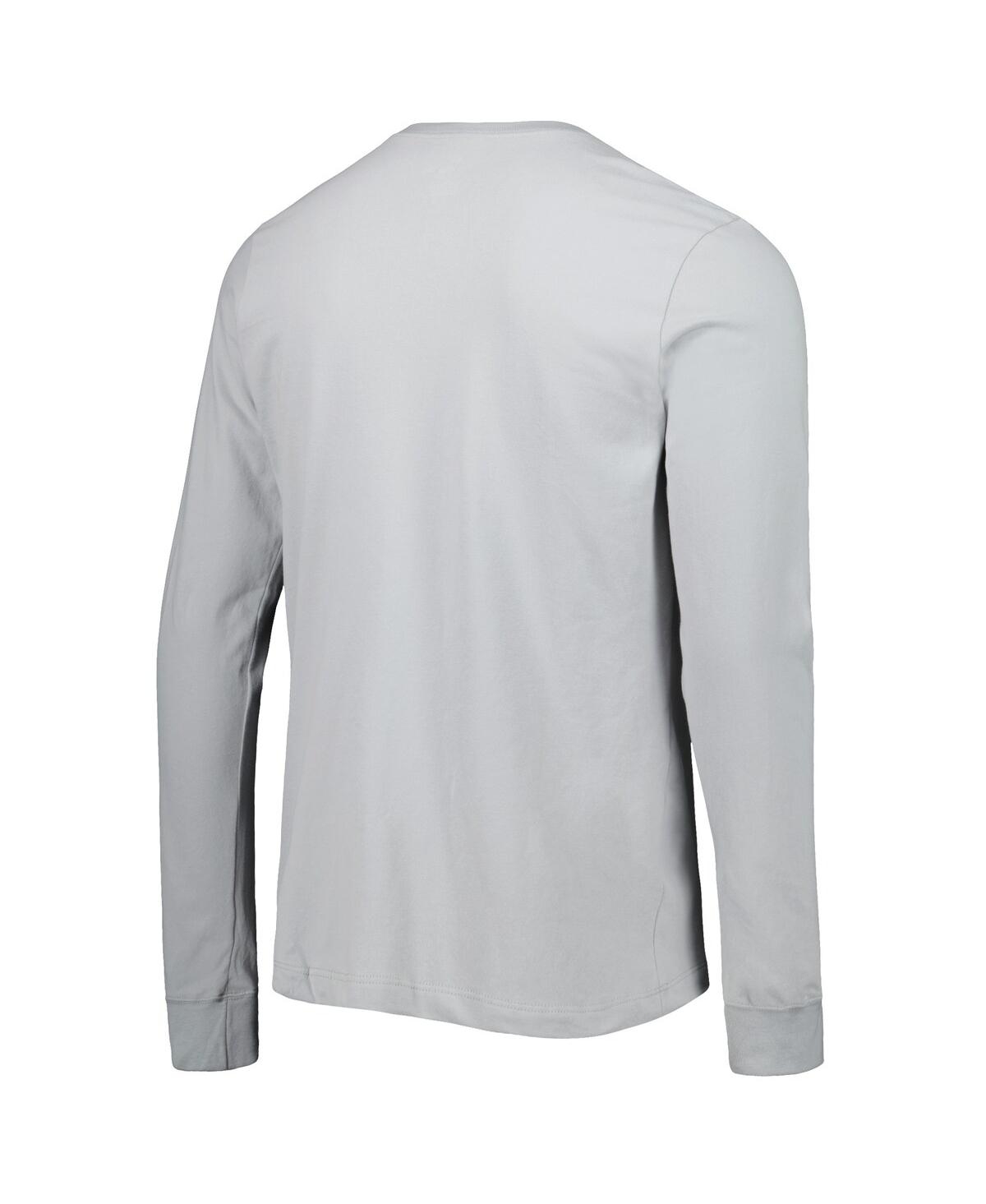 Shop Nike Men's  Gray Stanford Cardinal Team Practice Performance Long Sleeve T-shirt
