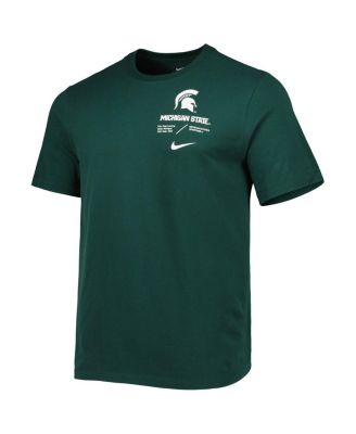 Men's Green Michigan State Spartans Team Practice Performance T-shirt