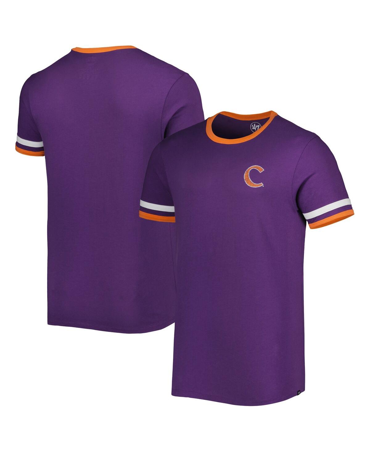 47 Brand Men's '47 Purple Clemson Tigers Otis Ringer T-shirt