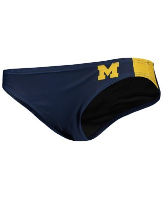 Women's Navy Michigan Wolverines Wordmark Bikini Bottom