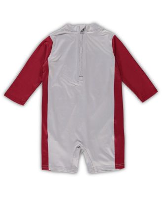Toddler Girls Gray, Crimson Alabama Crimson Tide Wave Runner Wetsuit