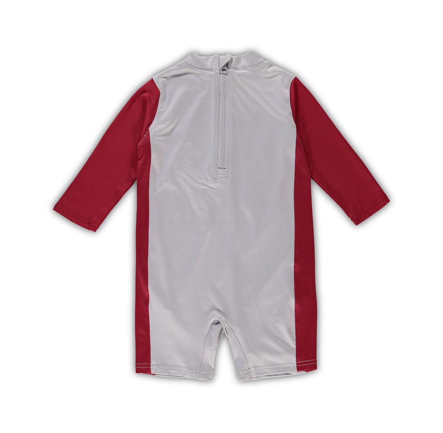 Toddler Girls Gray, Crimson Alabama Crimson Tide Wave Runner Wetsuit