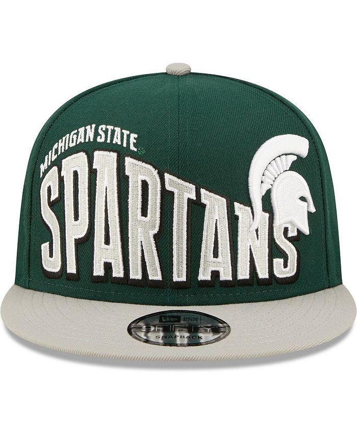 New Era Men's Green Michigan State Spartans Two-Tone Vintage-Like Wave ...