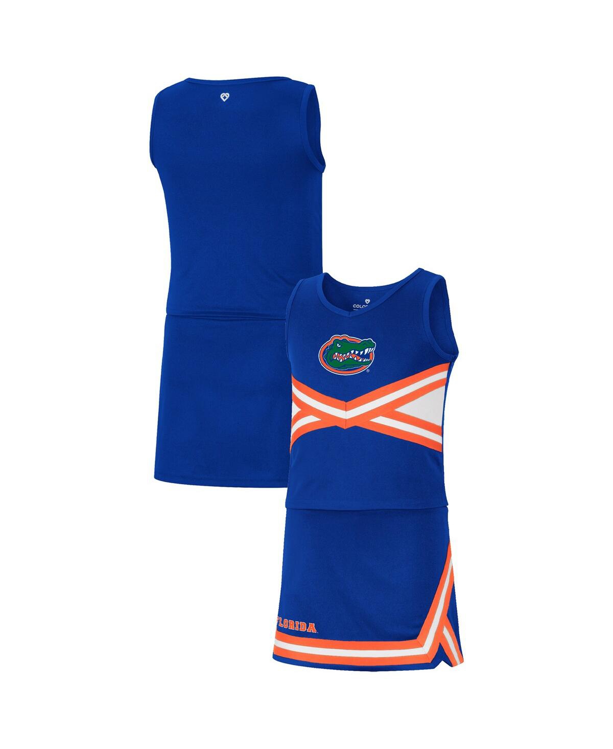 Shop Colosseum Big Girls  Royal Florida Gators Carousel Cheerleader Set